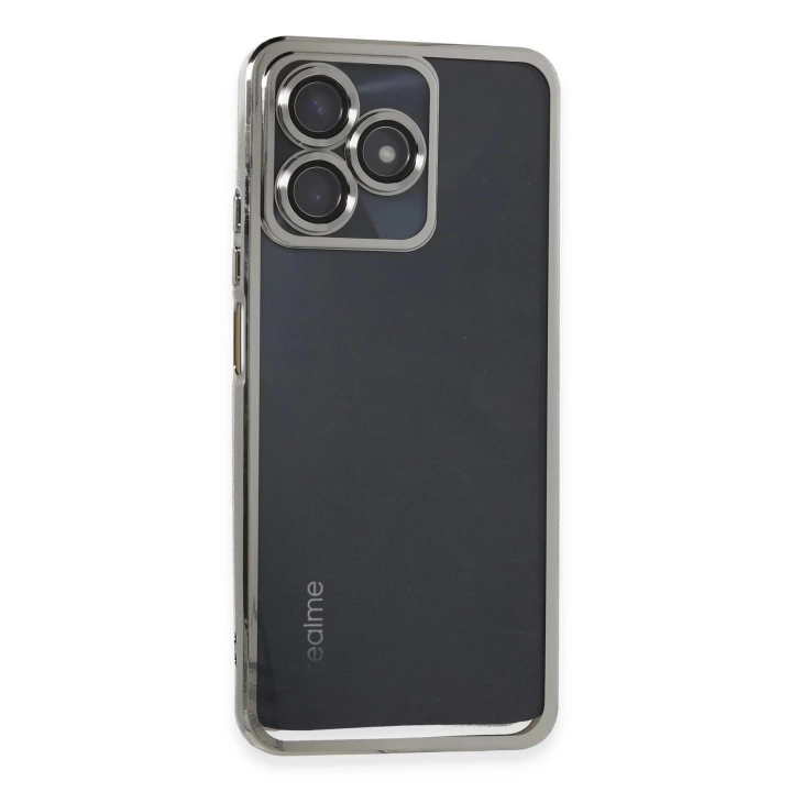 BFS  Realme C53 Kılıf Razer Lensli Silikon - Gümüş