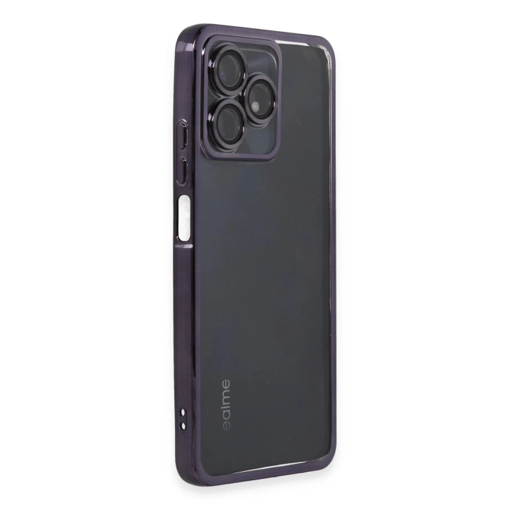 BFS  Realme C53 Kılıf Razer Lensli Silikon - Mor