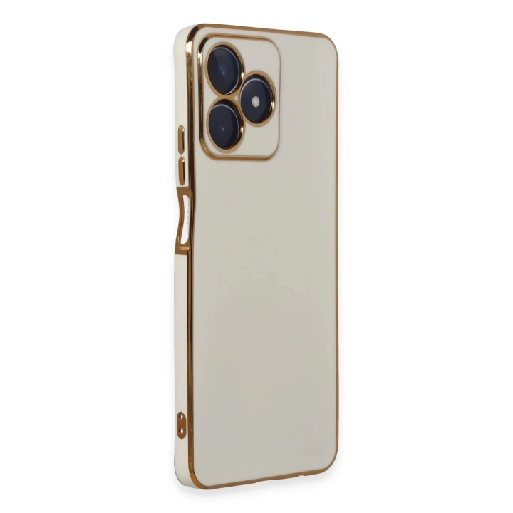 BFS Realme C53 Kılıf Volet Silikon - Beyaz