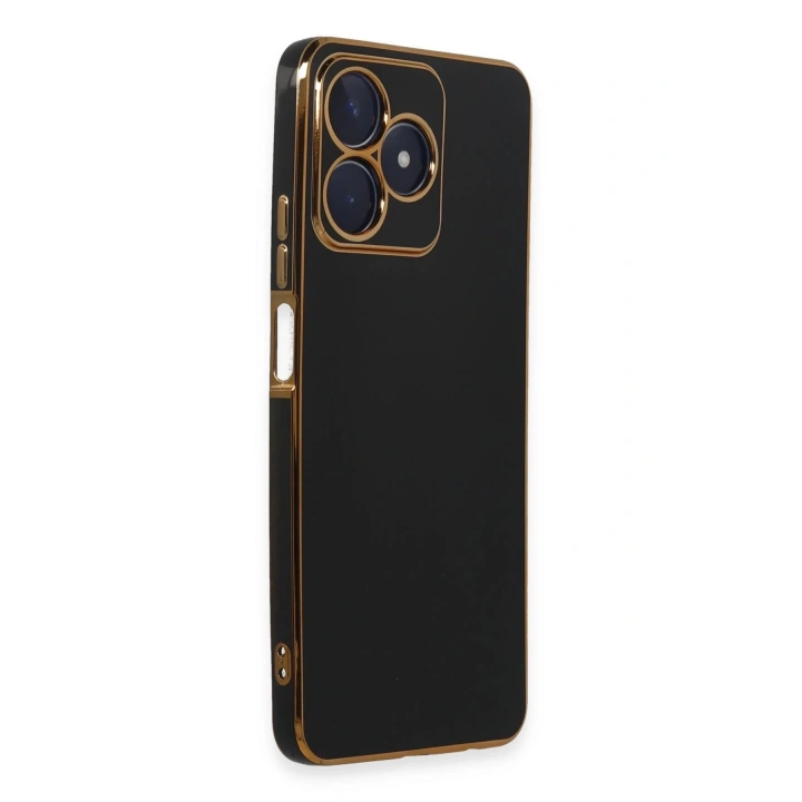 BFS Realme C53 Kılıf Volet Silikon - Siyah