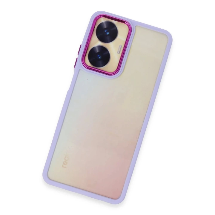 BFS  Realme C55 Kılıf Dora Kapak - Lila