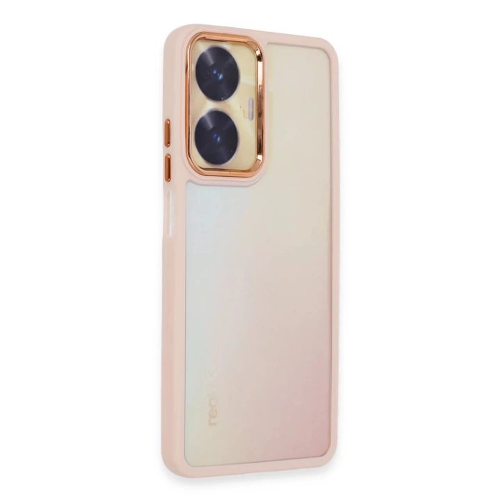BFS  Realme C55 Kılıf Dora Kapak - Pudra
