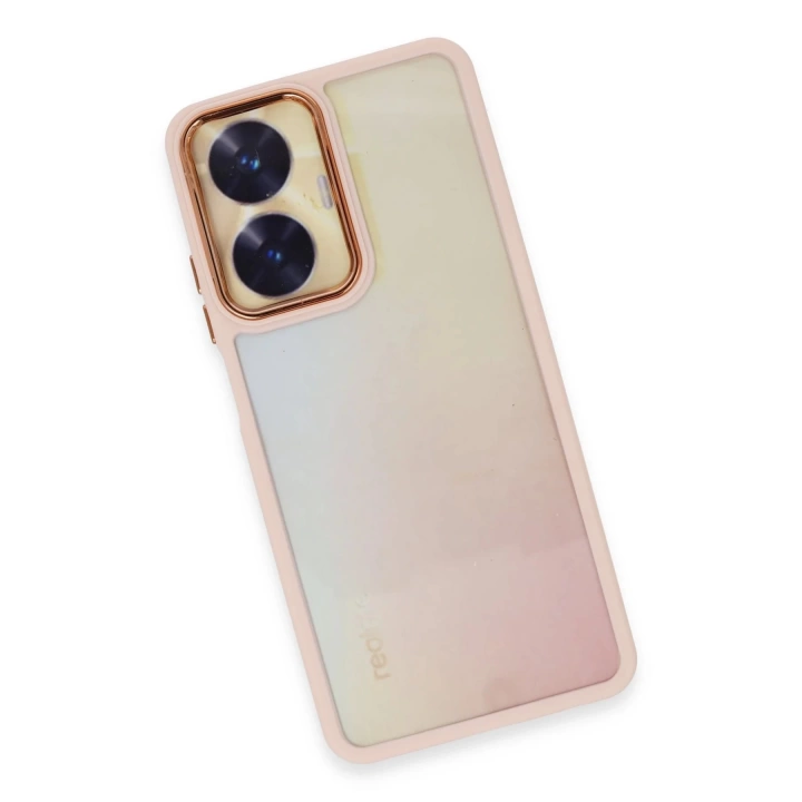 BFS  Realme C55 Kılıf Dora Kapak - Pudra