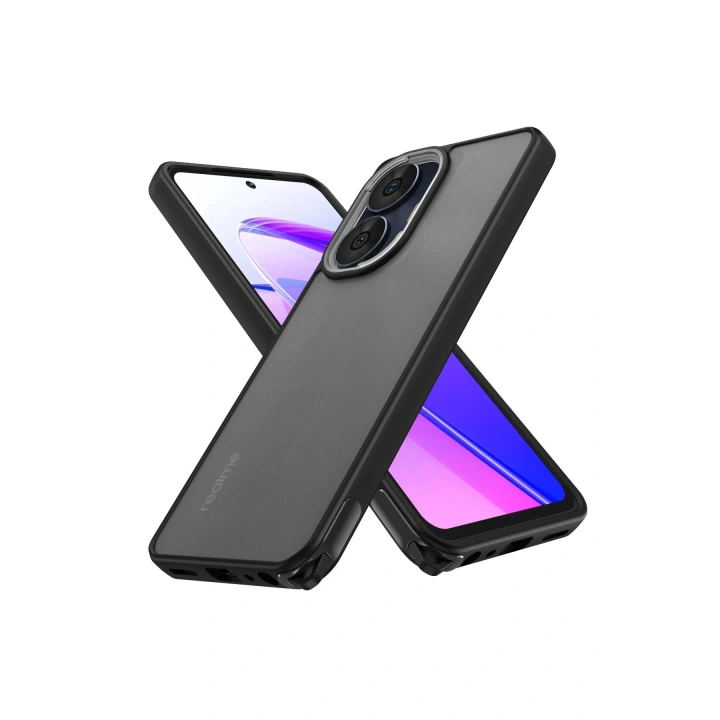 BFS  Realme C55 Kılıf Elegant Kapak - Siyah