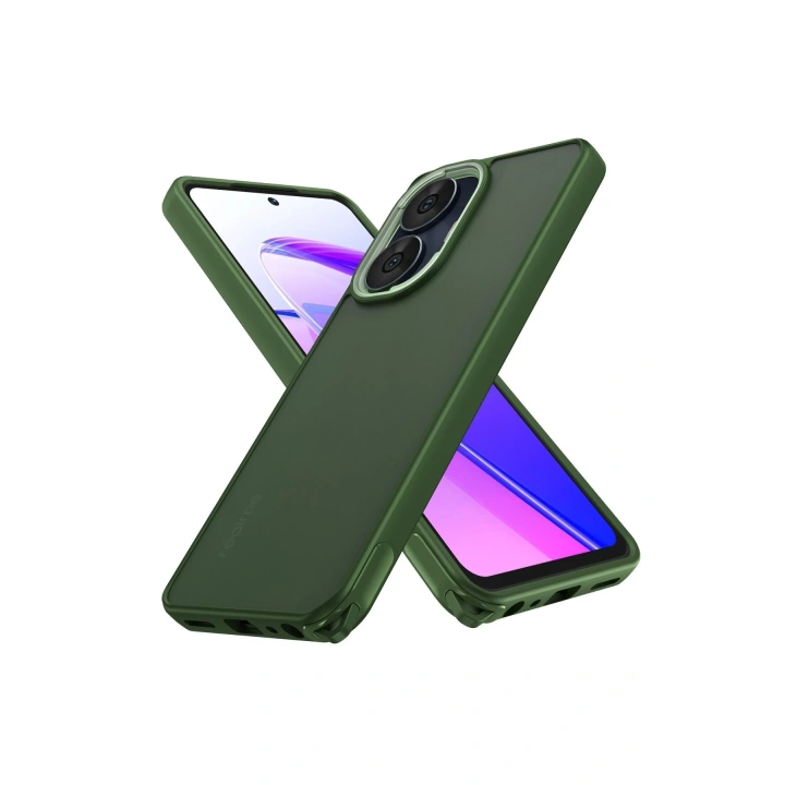 BFS  Realme C55 Kılıf Elegant Kapak - Yeşil
