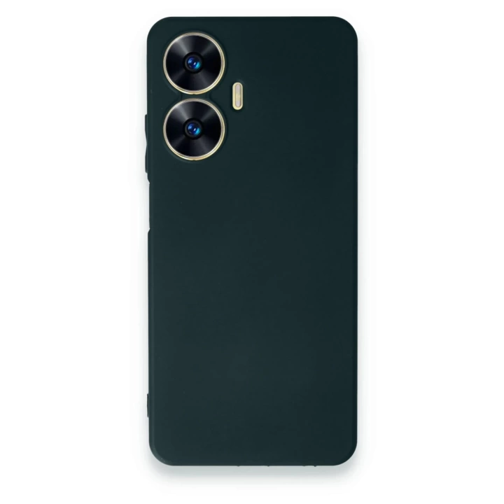 BFS  Realme C55 Kılıf First Silikon - Koyu Yeşil