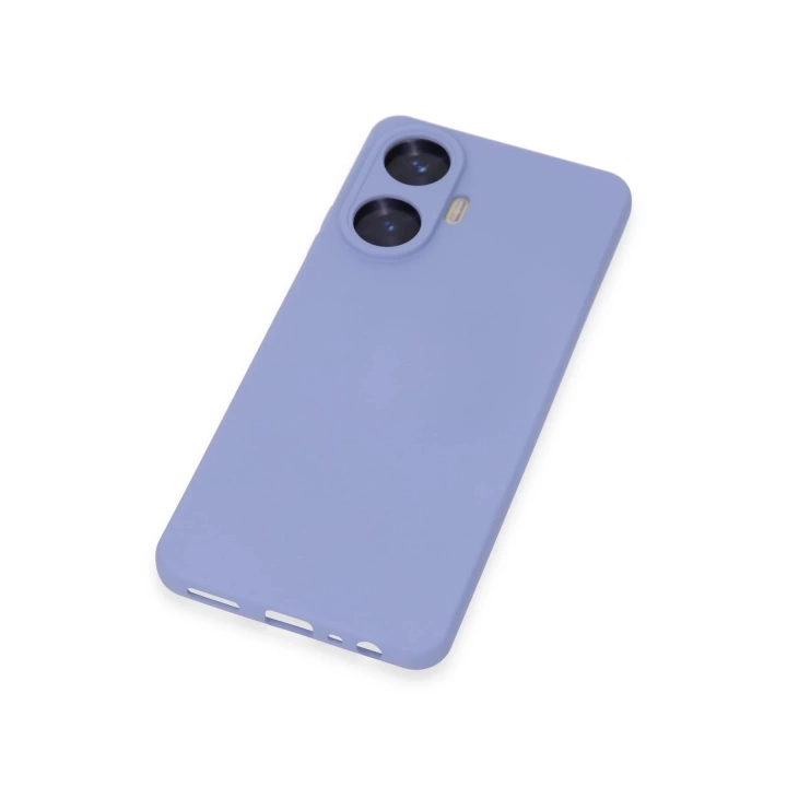 BFS  Realme C55 Kılıf Nano içi Kadife Silikon - Lila