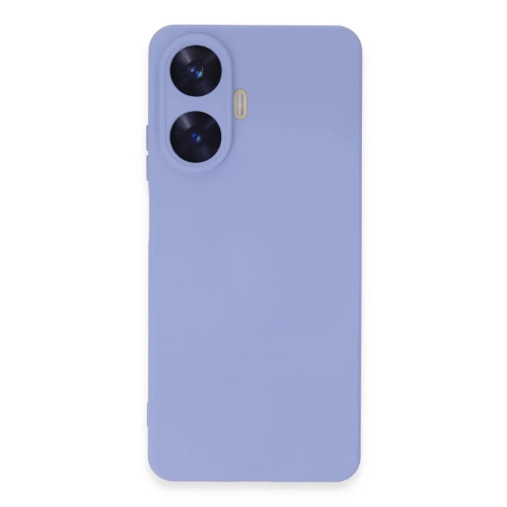 BFS  Realme C55 Kılıf Nano içi Kadife Silikon - Lila