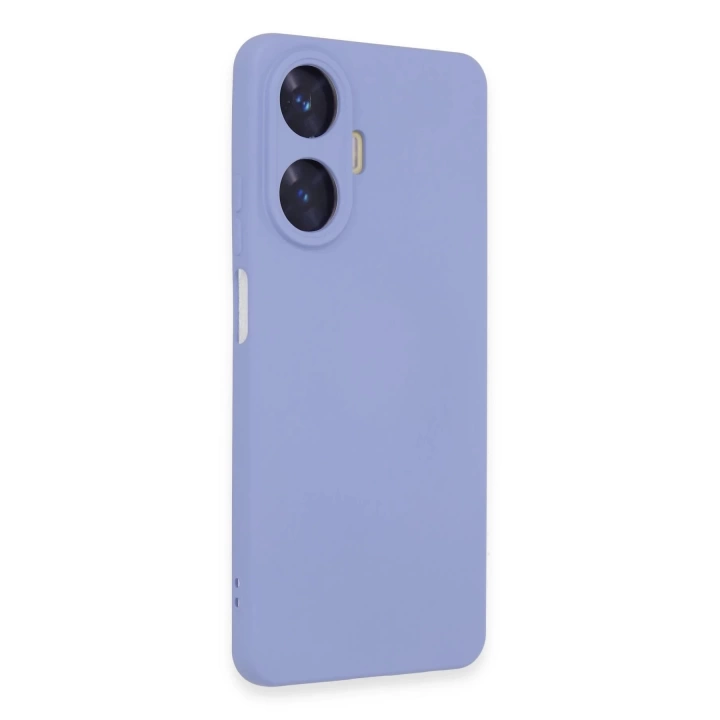 BFS  Realme C55 Kılıf Nano içi Kadife Silikon - Lila