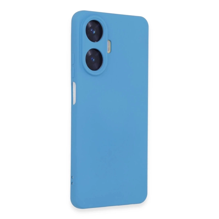 BFS  Realme C55 Kılıf Nano içi Kadife Silikon - Mavi