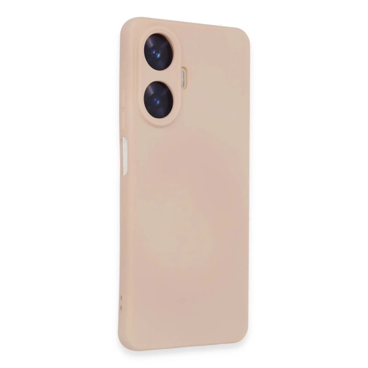 BFS  Realme C55 Kılıf Nano içi Kadife Silikon - Pudra