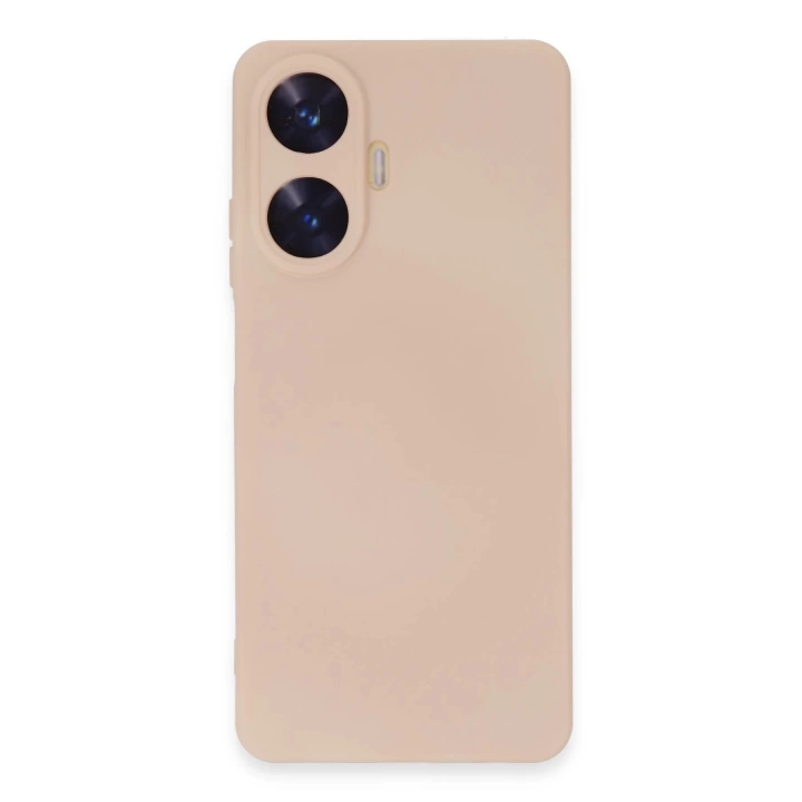 BFS  Realme C55 Kılıf Nano içi Kadife Silikon - Pudra