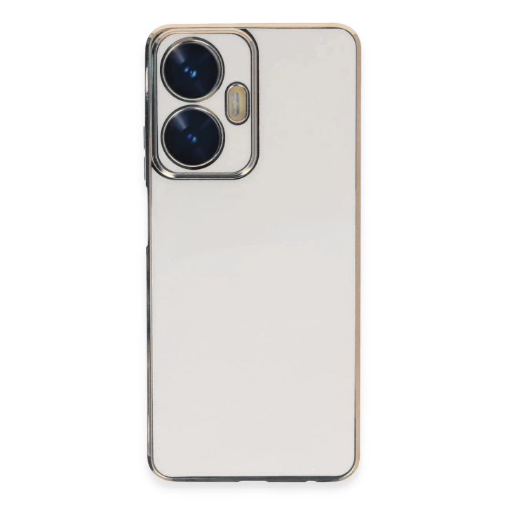 BFS  Realme C55 Kılıf Volet Silikon - Beyaz