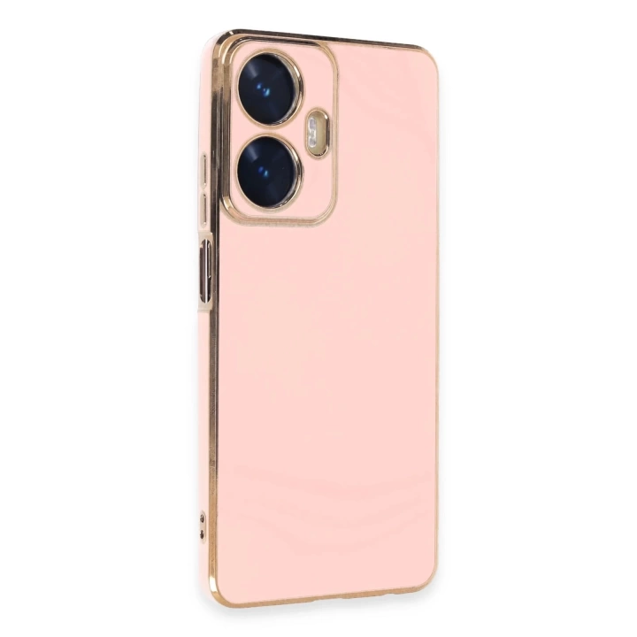 BFS  Realme C55 Kılıf Volet Silikon - Pembe