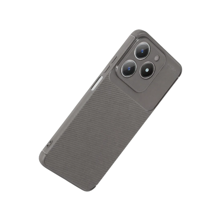 BFS  Realme C61 Kılıf Auto Focus Karbon Kapak - Gri