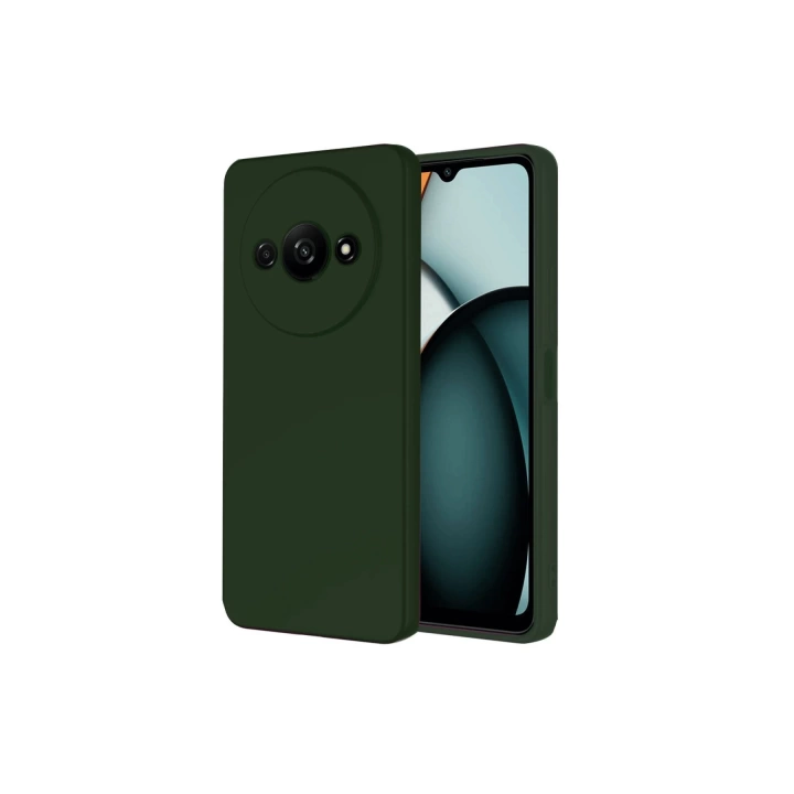 BFS  Realme C61 Kılıf First Silikon - Koyu Yeşil