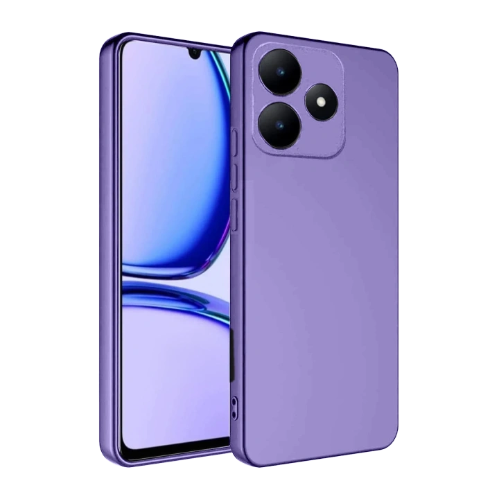 BFS  Realme C61 Kılıf First Silikon - Lila