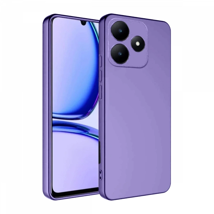 BFS  Realme C61 Kılıf First Silikon - Lila