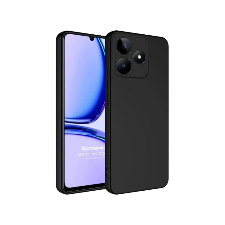BFS  Realme C61 Kılıf First Silikon - Siyah