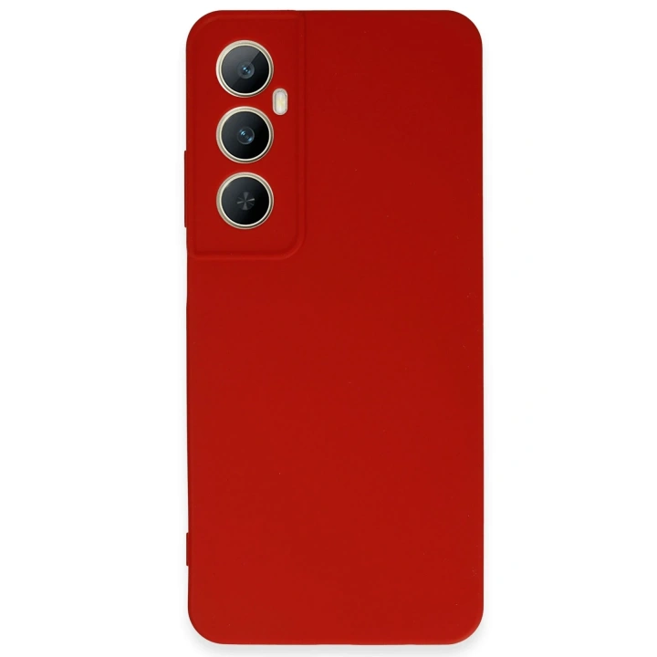 BFS  Realme C65 Kılıf First Silikon - Kırmızı