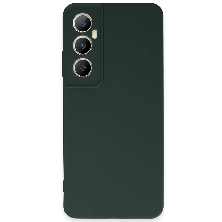 BFS  Realme C65 Kılıf First Silikon - Koyu Yeşil