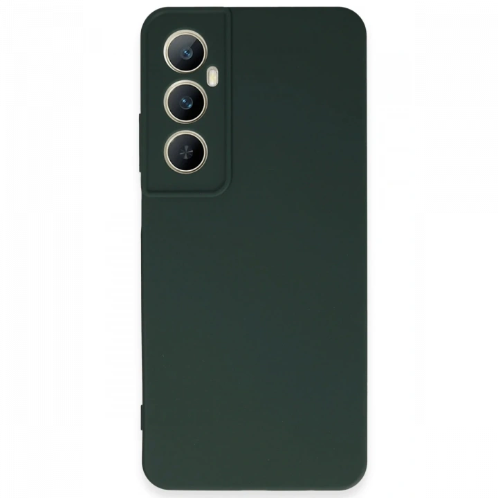 BFS  Realme C65 Kılıf First Silikon - Koyu Yeşil