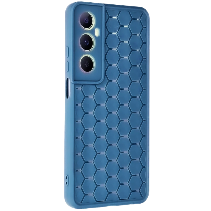 BFS  Realme C65 Kılıf Petek Silikon Kapak - Mavi