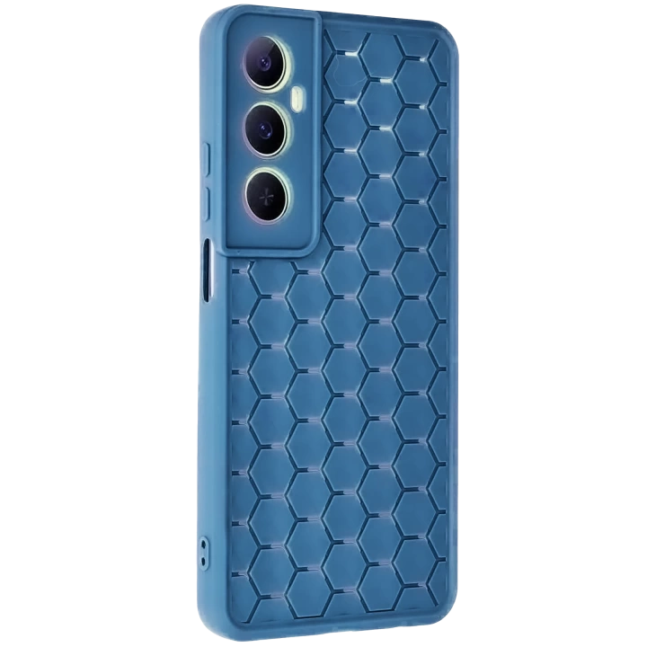 BFS  Realme C65 Kılıf Petek Silikon Kapak - Mavi