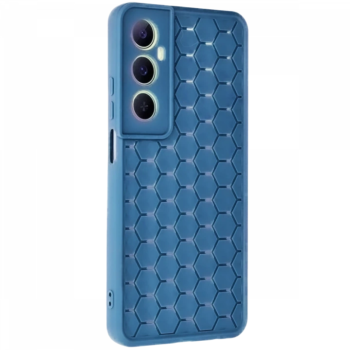 BFS  Realme C65 Kılıf Petek Silikon Kapak - Mavi