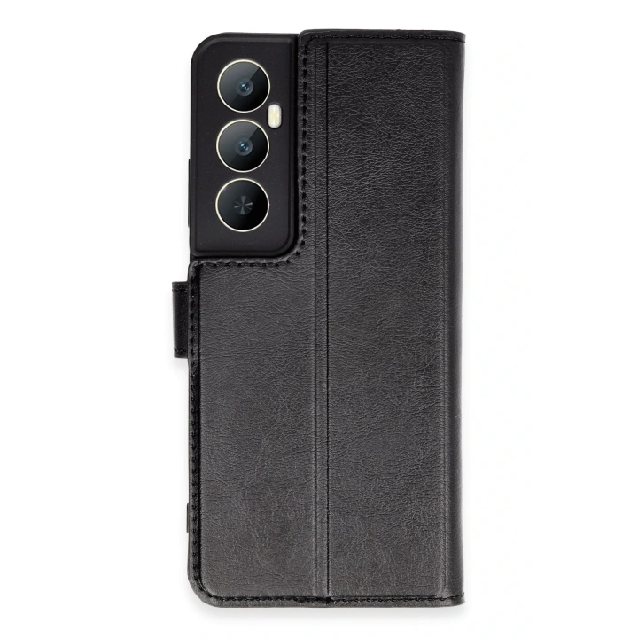 BFS  Realme C65 Kılıf Trend S Plus Kapaklı Kılıf - Siyah