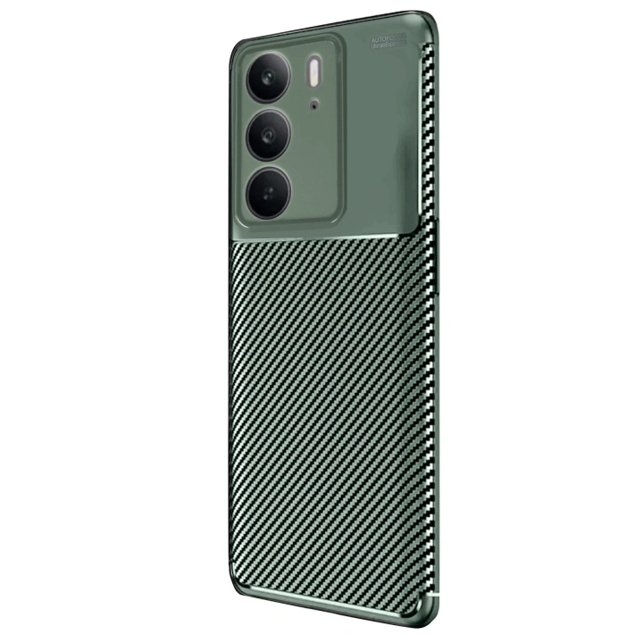 BFS  Realme C75 4G Auto Focus Karbon Kapak - Koyu Yeşil