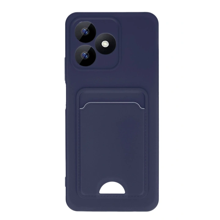 BFS  Realme Note 50 4G Kılıf Kelvin Kartvizitli Silikon - Lacivert