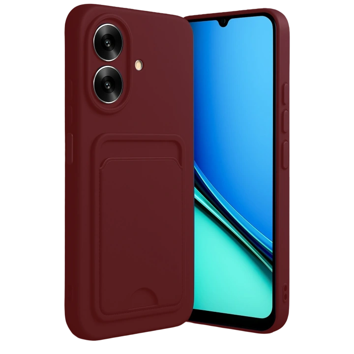 BFS  Realme Note 60 Kelvin Kartvizitli Silikon - Bordo