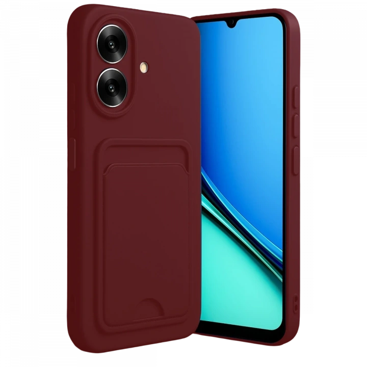 BFS  Realme Note 60 Kelvin Kartvizitli Silikon - Bordo