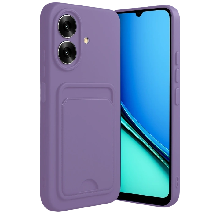 BFS  Realme Note 60 Kelvin Kartvizitli Silikon - Lila