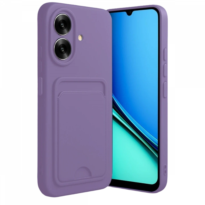 BFS  Realme Note 60 Kelvin Kartvizitli Silikon - Lila