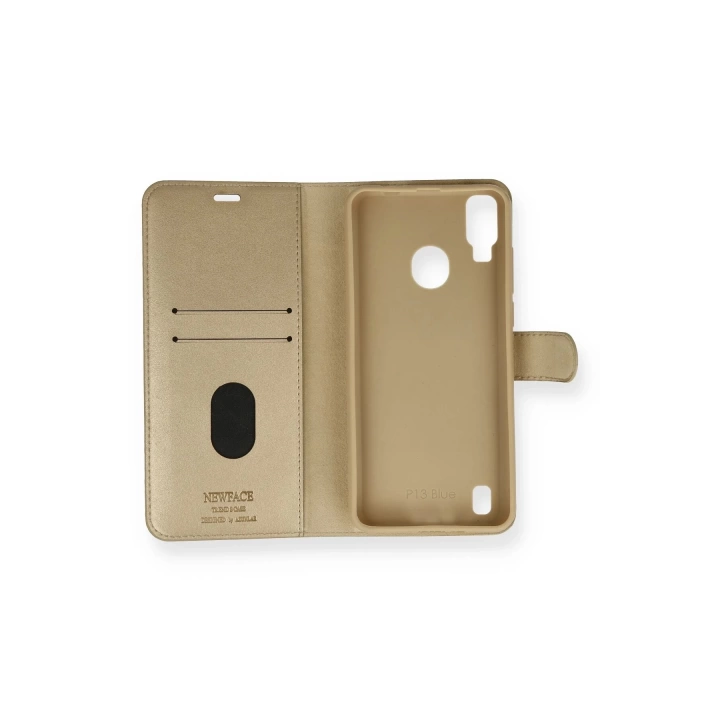 BFS  Reeder P13 Blue Kılıf Trend S Plus Kapaklı Kılıf - Gold