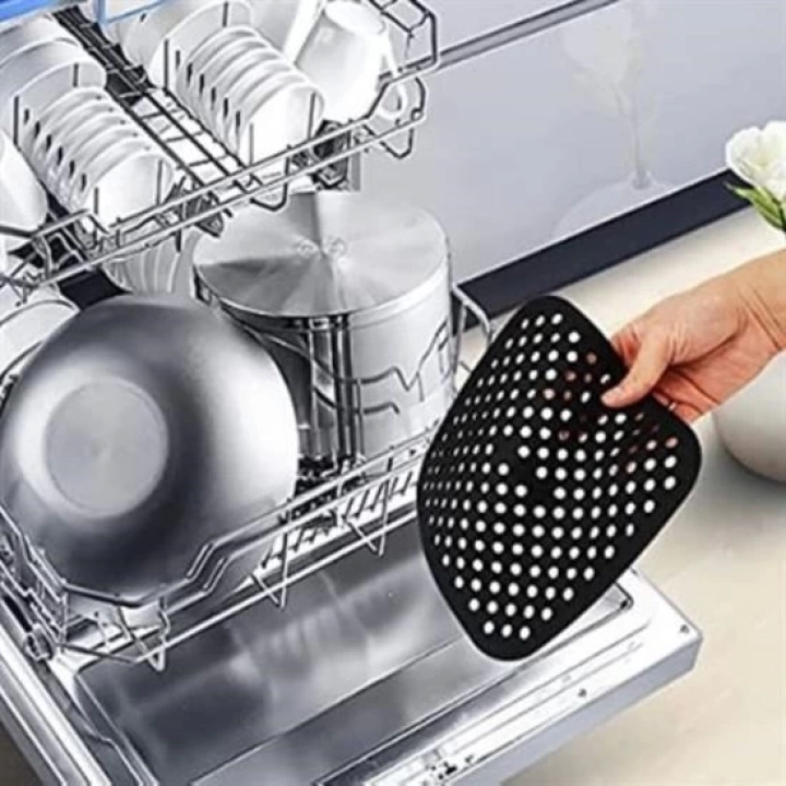 BFS   Renkli Isıya Dayanıklı Yıkanılabilir Silikon Fırın Ve Airfryer Kare Pişirme Matı 21,5 Cm