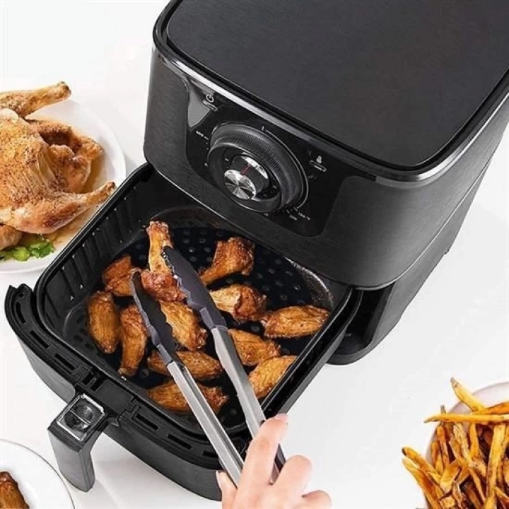 BFS   Renkli Isıya Dayanıklı Yıkanılabilir Silikon Fırın Ve Airfryer Yuvarlak Pişirme Matı 23 Cm