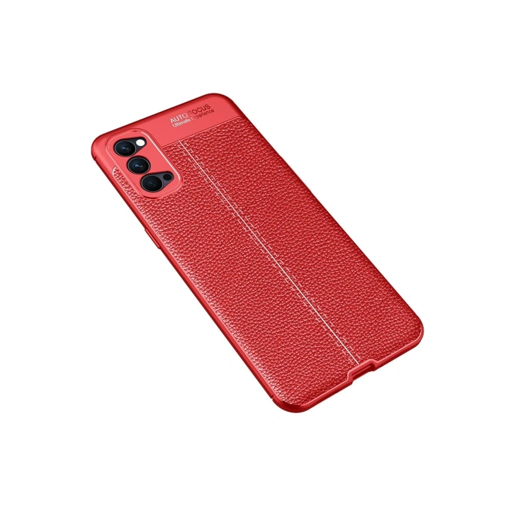 BFS   Reno 4 Kılıf Auto Focus Kapak - Kırmızı