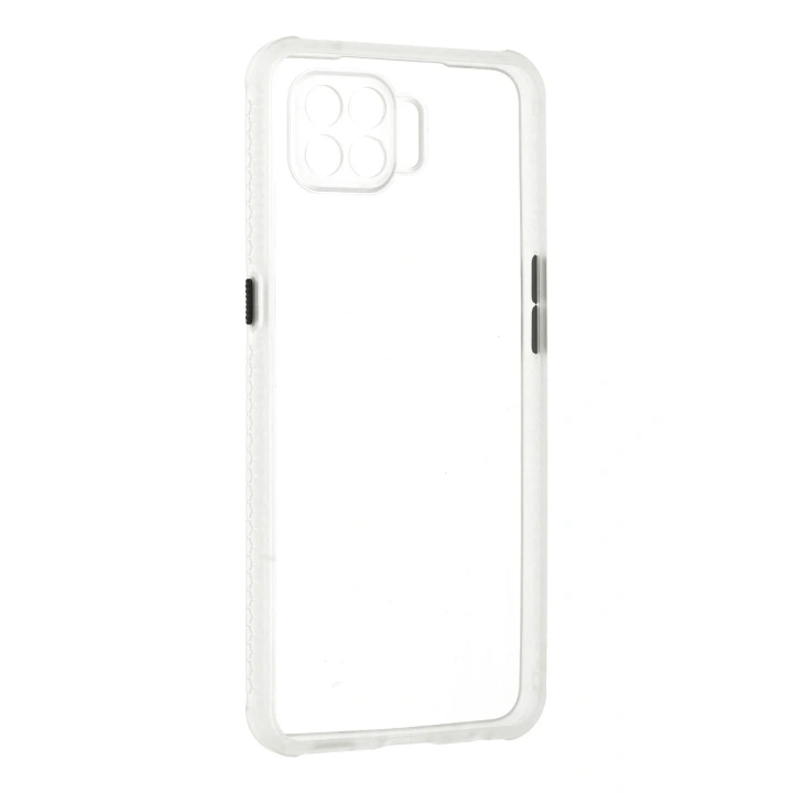 BFS   Reno 4 Lite Kılıf Miami Şeffaf Silikon - Şeffaf