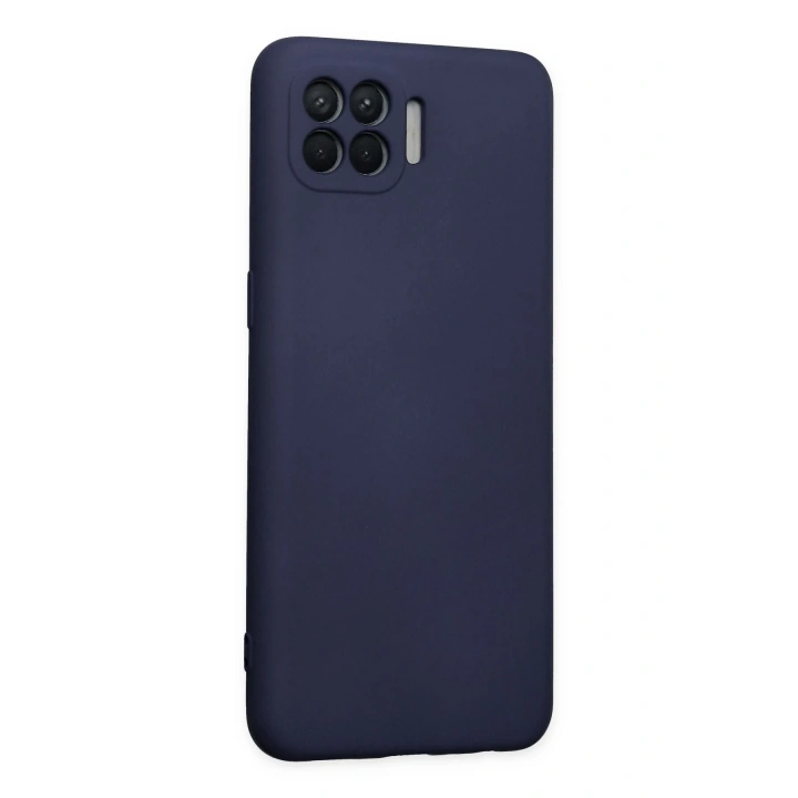 BFS   Reno 4 Lite Kılıf Nano içi Kadife Silikon - Lacivert