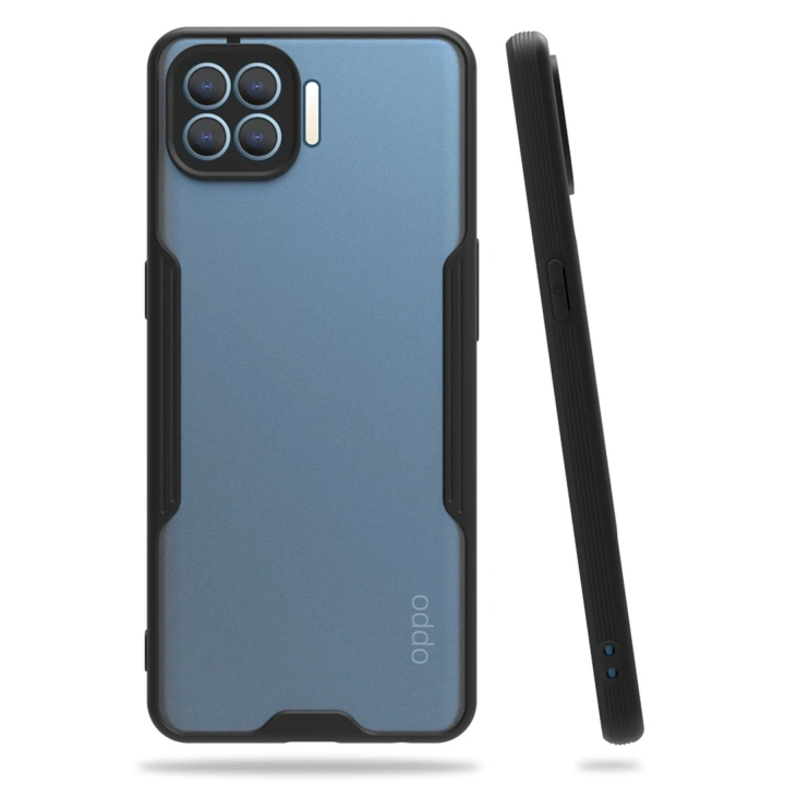 BFS   Reno 4 Lite Kılıf Platin Silikon - Siyah