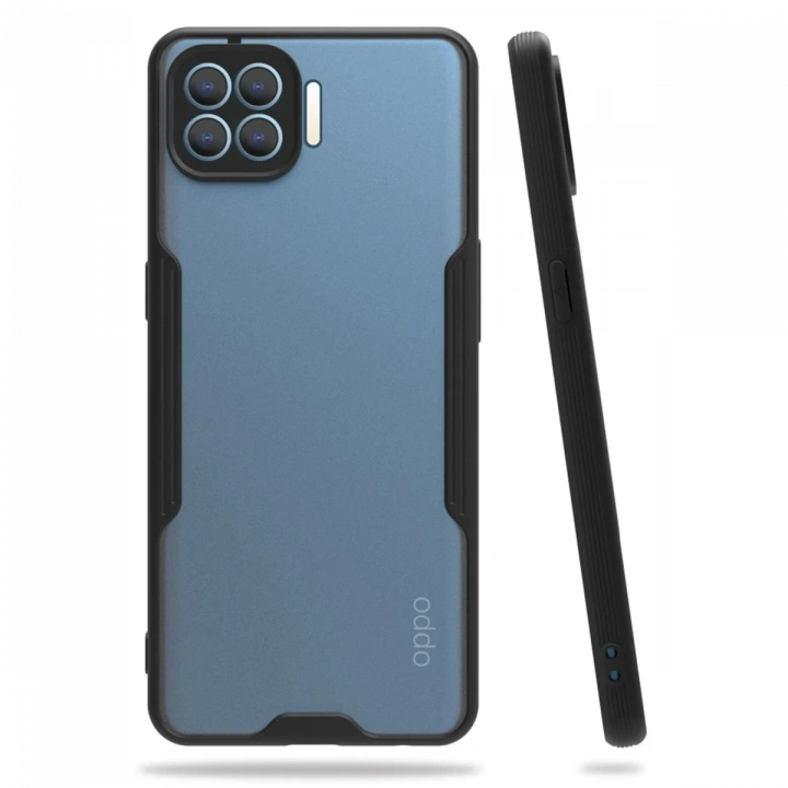 BFS   Reno 4 Lite Kılıf Platin Silikon - Siyah