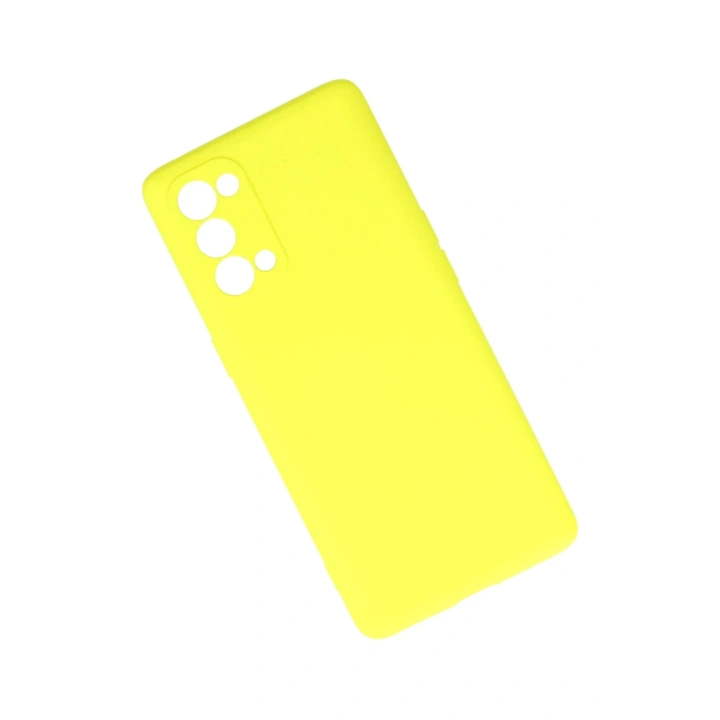 BFS   Reno 5 Pro Kılıf First Silikon - Sarı