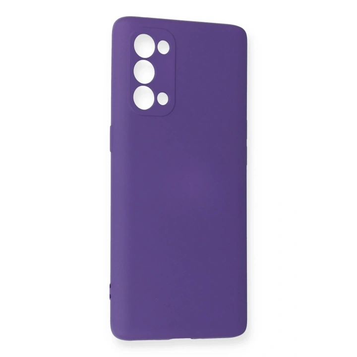 BFS   Reno 5 Pro Kılıf Nano içi Kadife Silikon - Mor