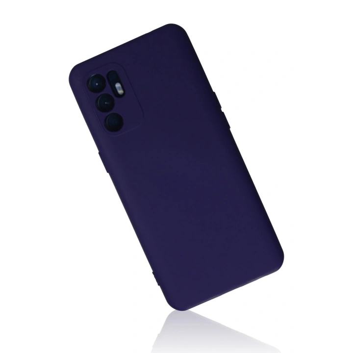 BFS   Reno 6 Kılıf Nano içi Kadife Silikon - Mor