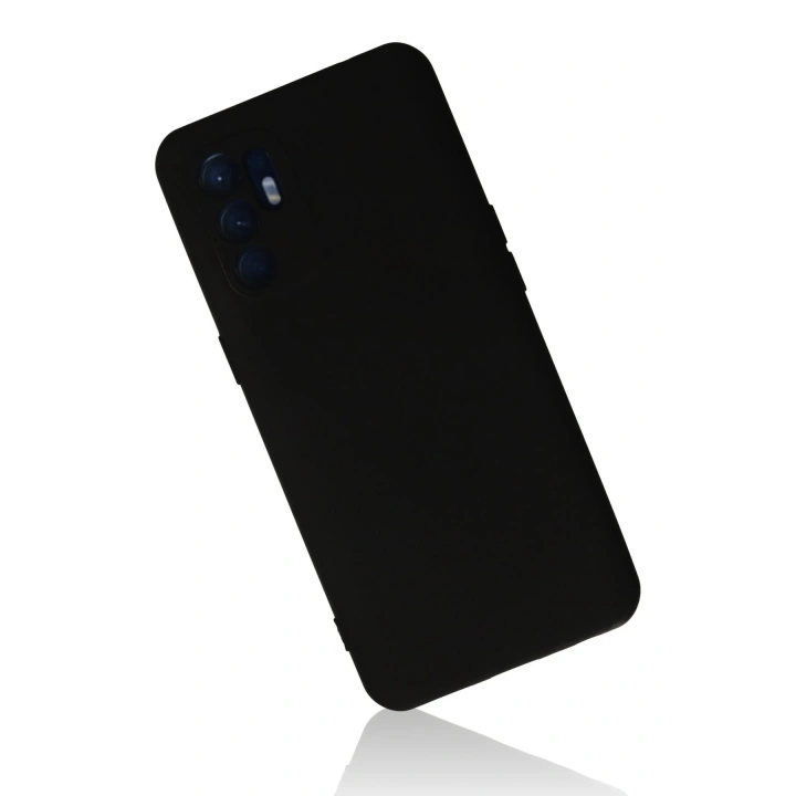 BFS   Reno 6 Kılıf Nano içi Kadife Silikon - Siyah