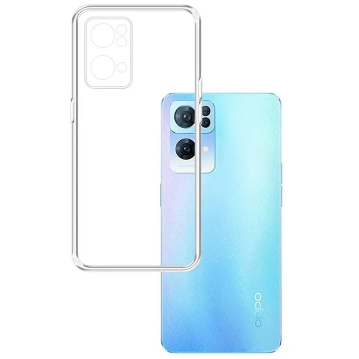 BFS   Reno 7 Lite Kılıf Lüx Şeffaf Silikon