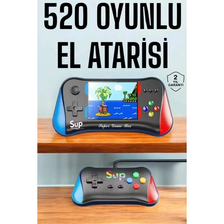BFS Retro 500 Oyunlu Nostaljik Oyunlu El Atari Gamebox Oyun Konsolu Çift Destekli